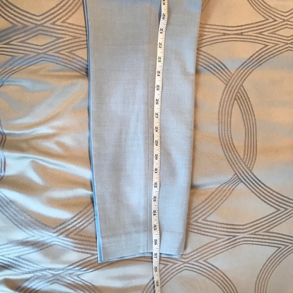 TED BAKER {S} Pants Baby Blue Flat Front Trousers - Picture 15 of 16